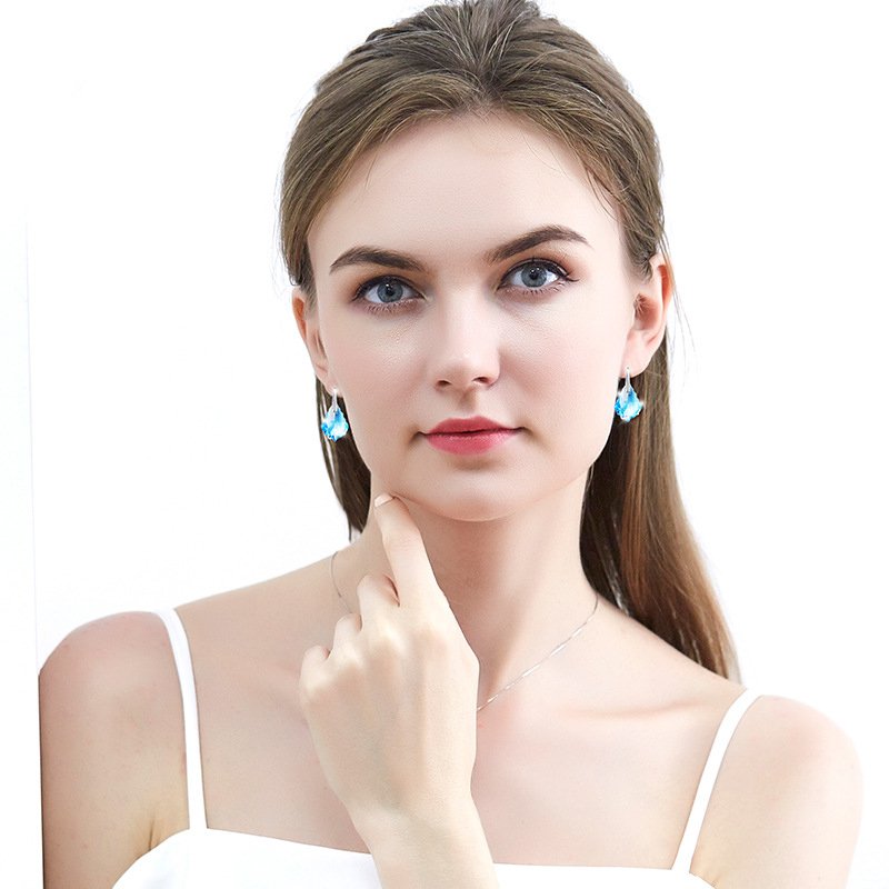 Ice crystal earrings