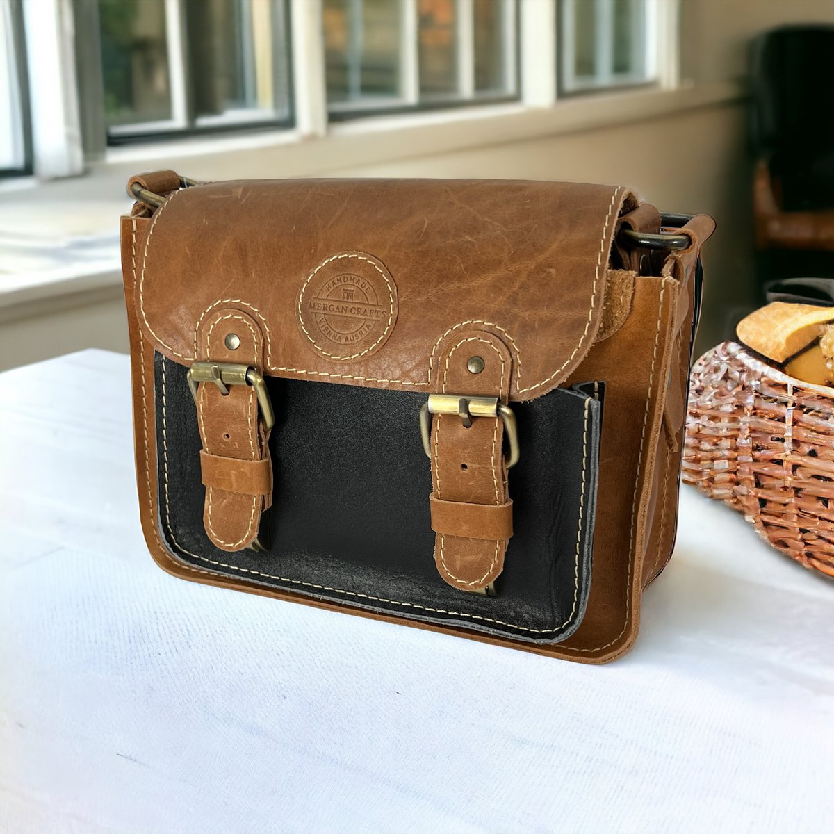 Handmade Genuine Leather Crossbody Bag