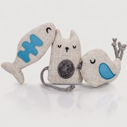 NE & No® Cat Toys avec Valerian, 3 séries Set Play Animals avec 9 Baldian Bag (1,5 g chacun), rechargeable, peut être rétabli