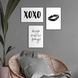 Malesæt Slim Frame Kiss 1 30x20