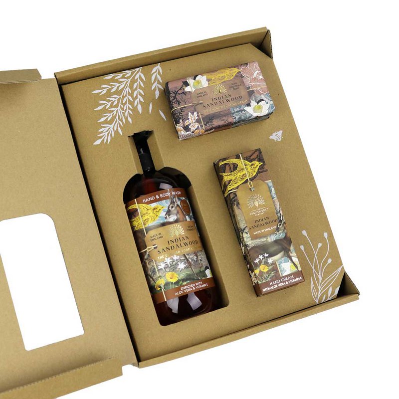 SAPONE INGLESE C° Mani e Corpo - Set Regalo - Legno di Sandalo Indiano