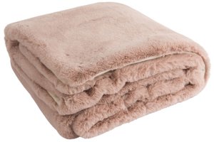 J -Line Plaid Cutie - Fleece Decke - Poly - Pulver Pink - 180 x 130 cm
