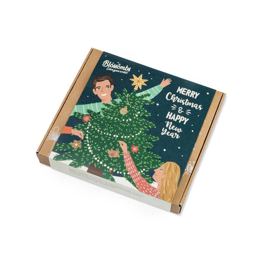 Giftbox Medium with 9 Flower Seeds - Merry Christmas & Happy New Year