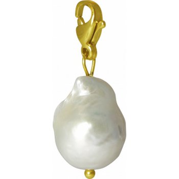 Charm Cosmopolitan pearl stainless steel gold