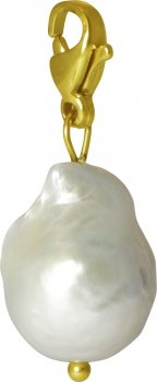 Charm Cosmopolitan pearl stainless steel gold