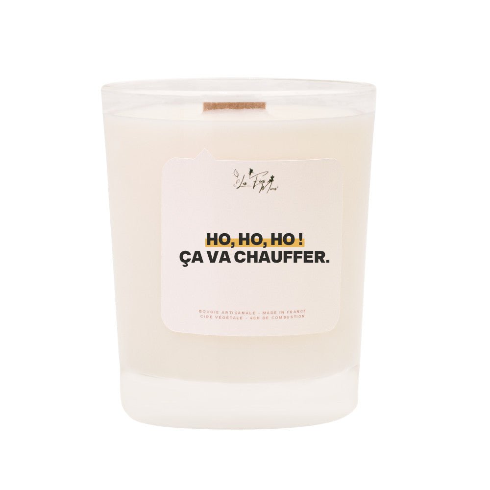 Scented candle: Ho, ho, ho! It's going to heat up