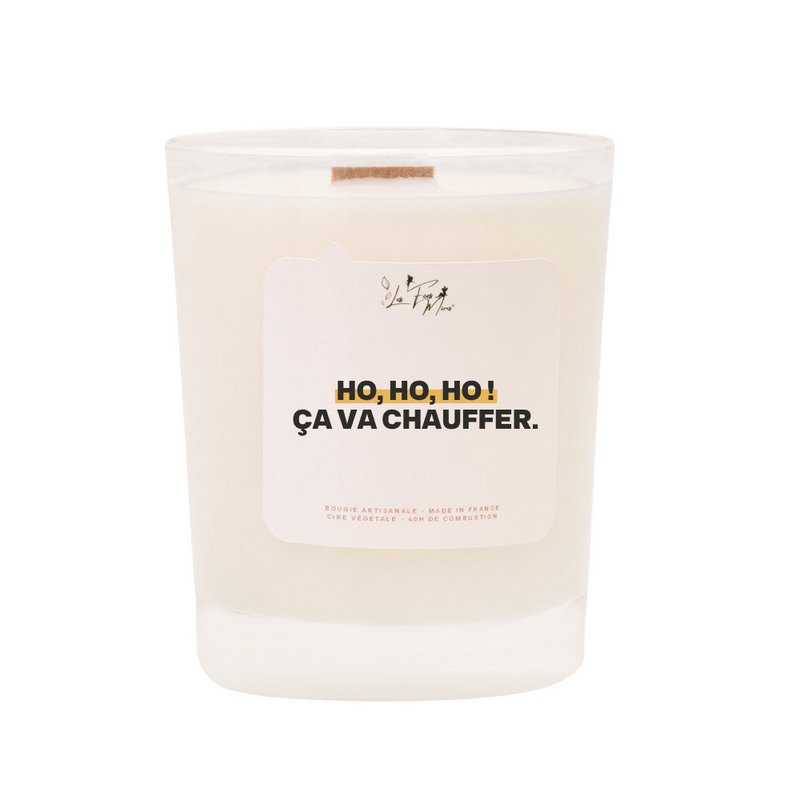 Scented candle: Ho, ho, ho! It's going to heat up