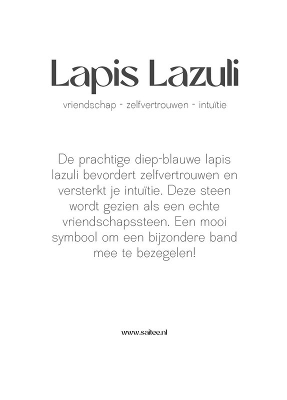 Pulsera de piedras preciosas de lapislázuli