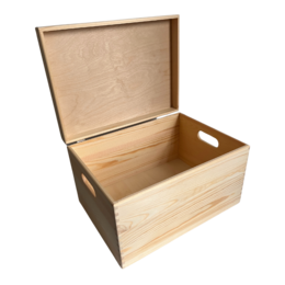Wooden storage box large high