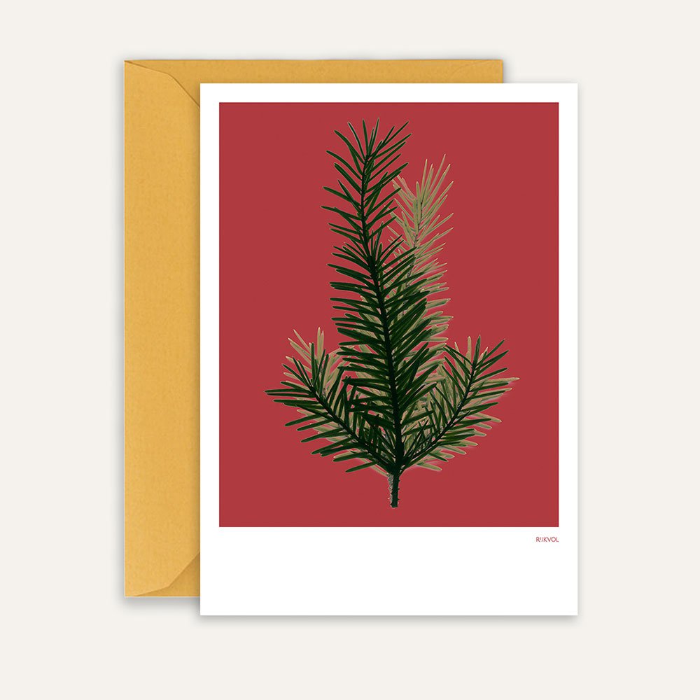 Winter Embrace - PineTree 06, lykønskningskort + kuvert