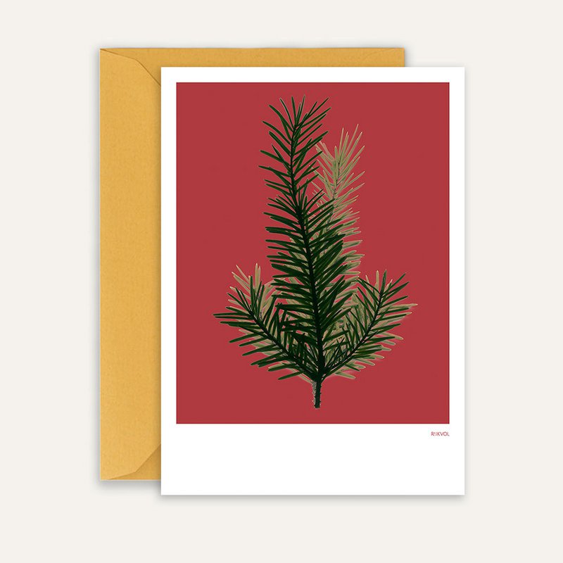 Winter Embrace - PineTree 06, Grußkarte + Umschlag