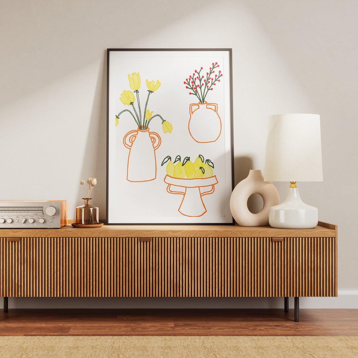 Art Print, Poster, Ilustration,Love collection Pottery Ceramic 