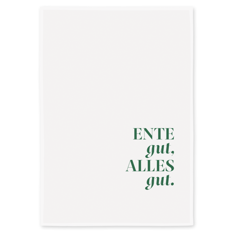 Tea towel white, duck well, everything is good