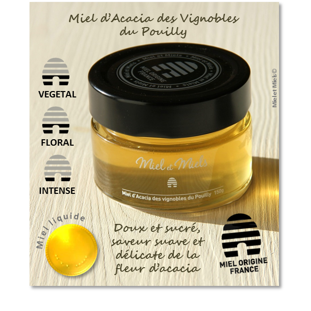 Miód akacjowy z winnic Pouilly 150g
