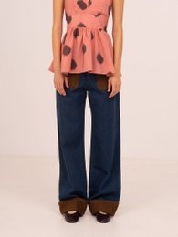 Backstreet Blue and Brown Denim Pants
