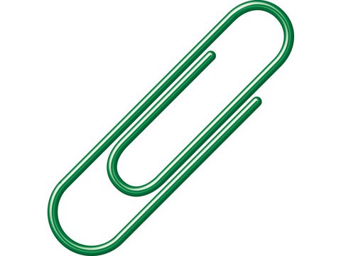 Paperclips Alco 26mm rond doos 100st. d.groen