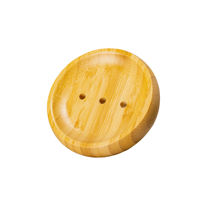 Sustainable & Eco-Friendly Bamboo Soap Dish - Round