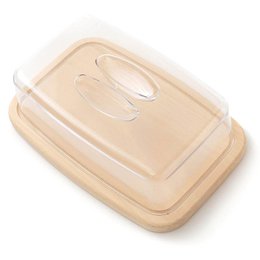 Tagliere in legno con coperchio - Copriformaggio 28 x 18 cm