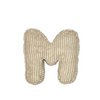 Letter pillow, corduroy, Off White – personalization