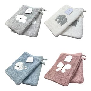 2 Pack Baby Wash Gloves »Set 2 Kinderen WASHLOK FROTEE» 21 x 15 cm Pure katoen »Washandschoenen