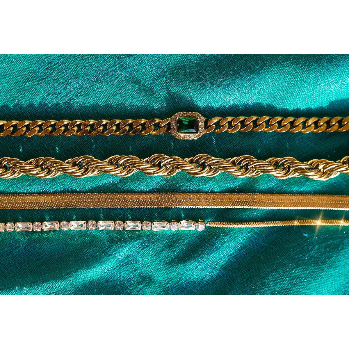 Esmeralda - 8mm Twist Bracelet Gold
