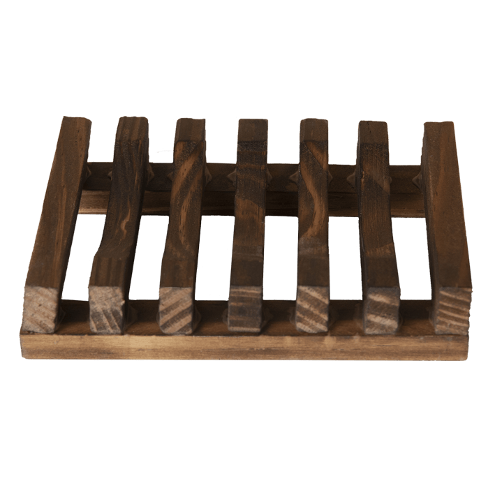 Shampoo Bar - Soap Holder made of Dark Wood