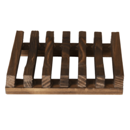 Shampoo Bar - Soap Holder made of Dark Wood
