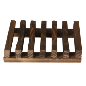 Shampoo Bar - Soap Holder made of Dark Wood