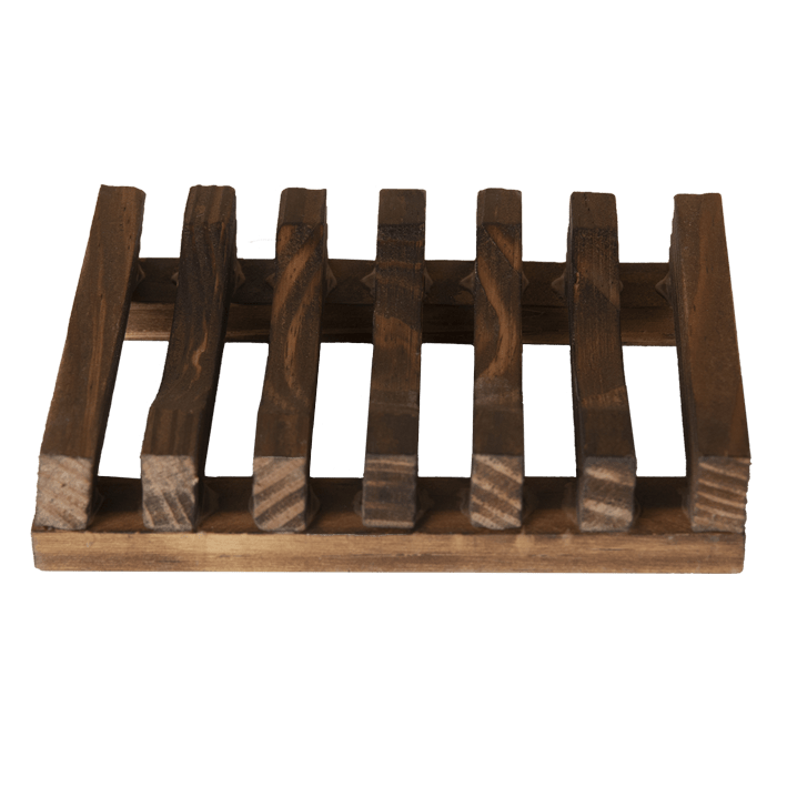 Shampoo Bar - Soap Holder made of Dark Wood