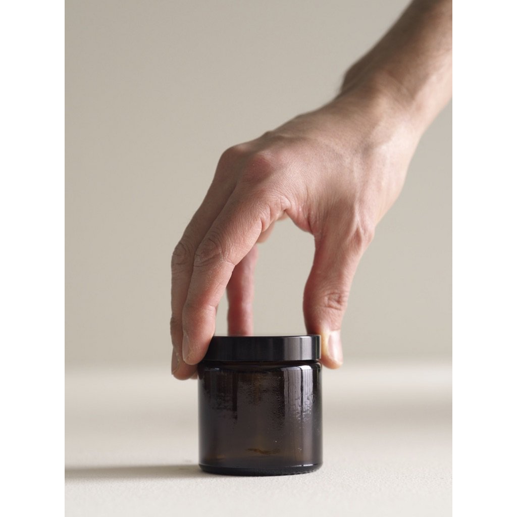 Amber Glass Jars