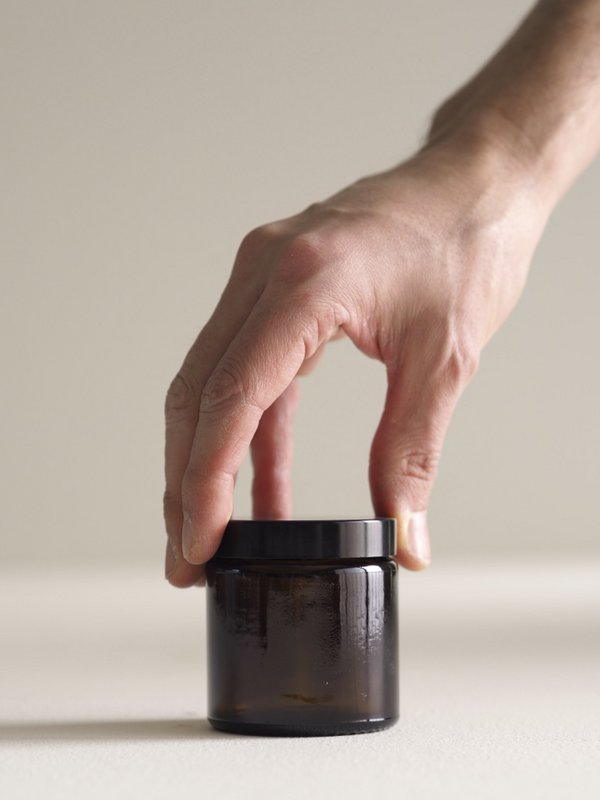 Amber Glass Jars