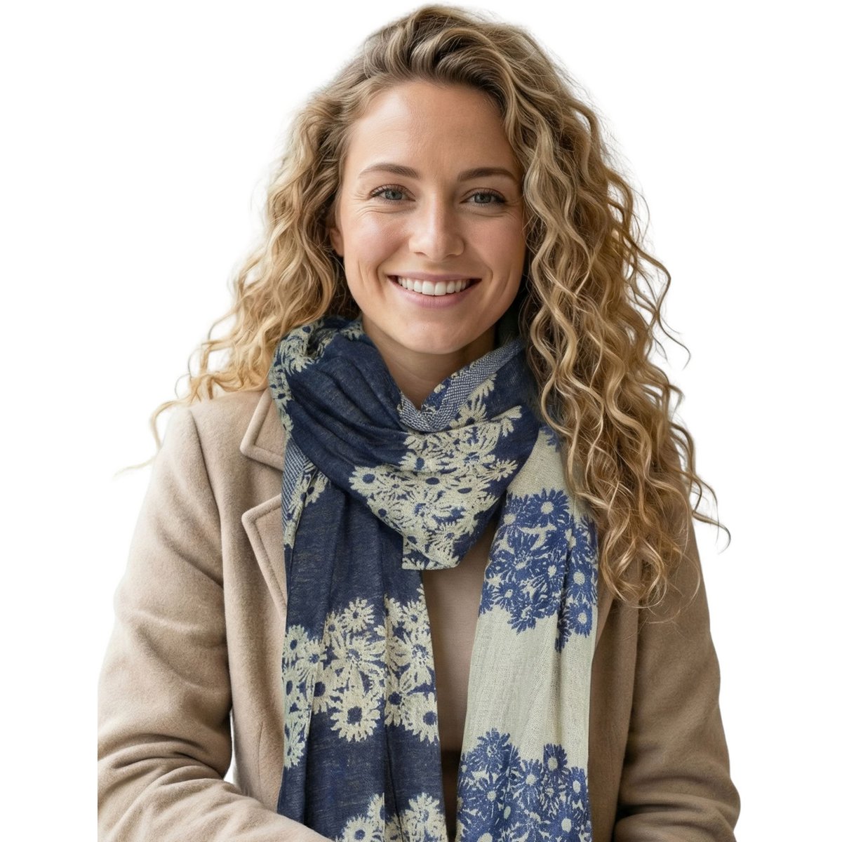 Sunsa dames sjaals, winter sjaalhals gemaakt van katoen en viscose, damesjaals voor herfst/winter, multifunctionele doek als een sjaal/sjaal of stal/schouderdoek
