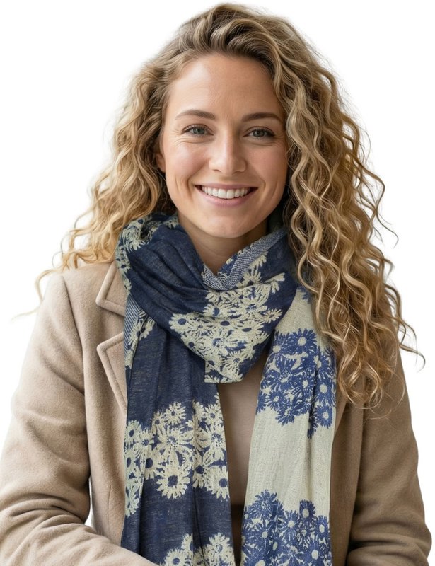 Sunsa dames sjaals, winter sjaalhals gemaakt van katoen en viscose, damesjaals voor herfst/winter, multifunctionele doek als een sjaal/sjaal of stal/schouderdoek