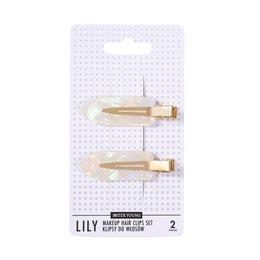 Sister Young l LILY - Set de Pinzas para el Cabello de Maquillaje (2 piezas)