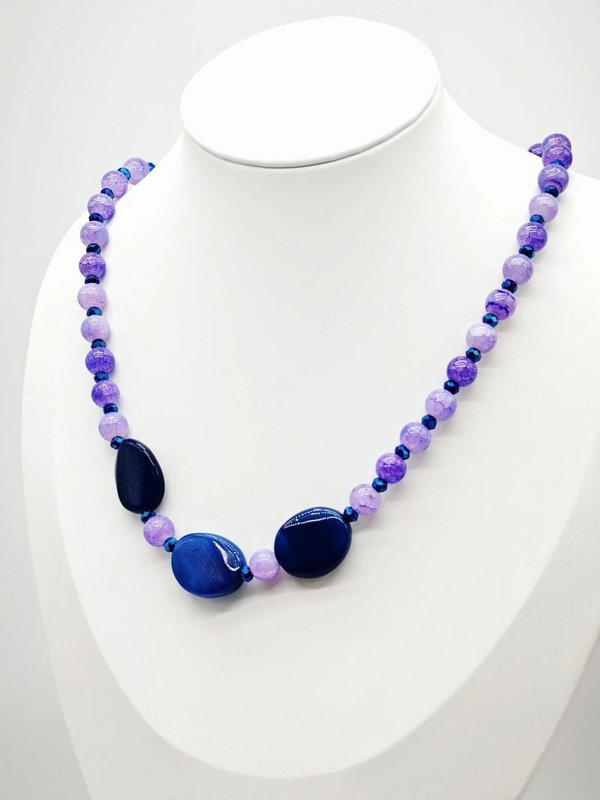 Collier sautoir fantaisie pierre