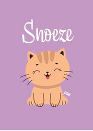 Postkaart Snoezepoes