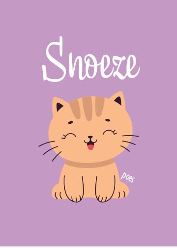 Postkaart Snoezepoes