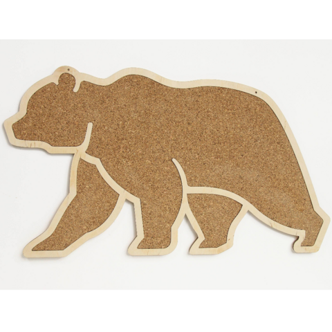 Cork board, Corkboard Bear Shape, Wall Decor Bear