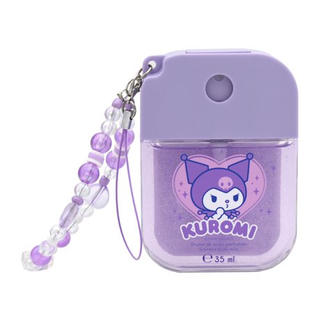 Kuromi Perfumed Body Mist 35 ml with Charms Bracelet and Pearls