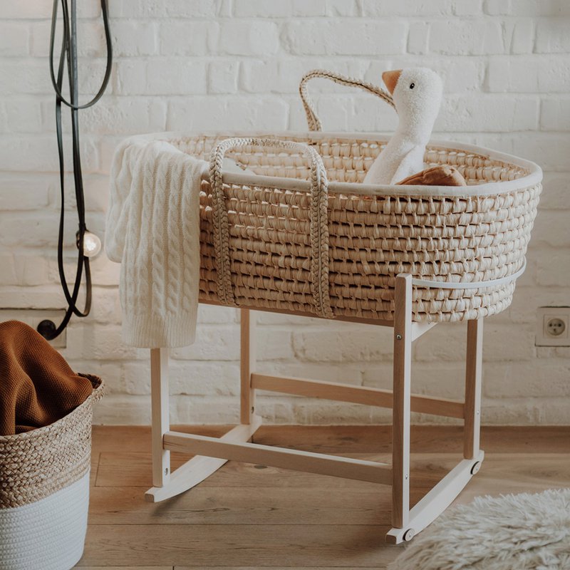 Moset kurvstativ -RockingBaby Stand naturlig