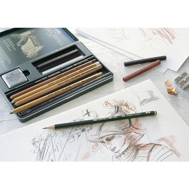 Bleistiftset FC Pitt Artist 12-teiliges Etui