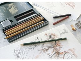 Bleistiftset FC Pitt Artist 12-teiliges Etui