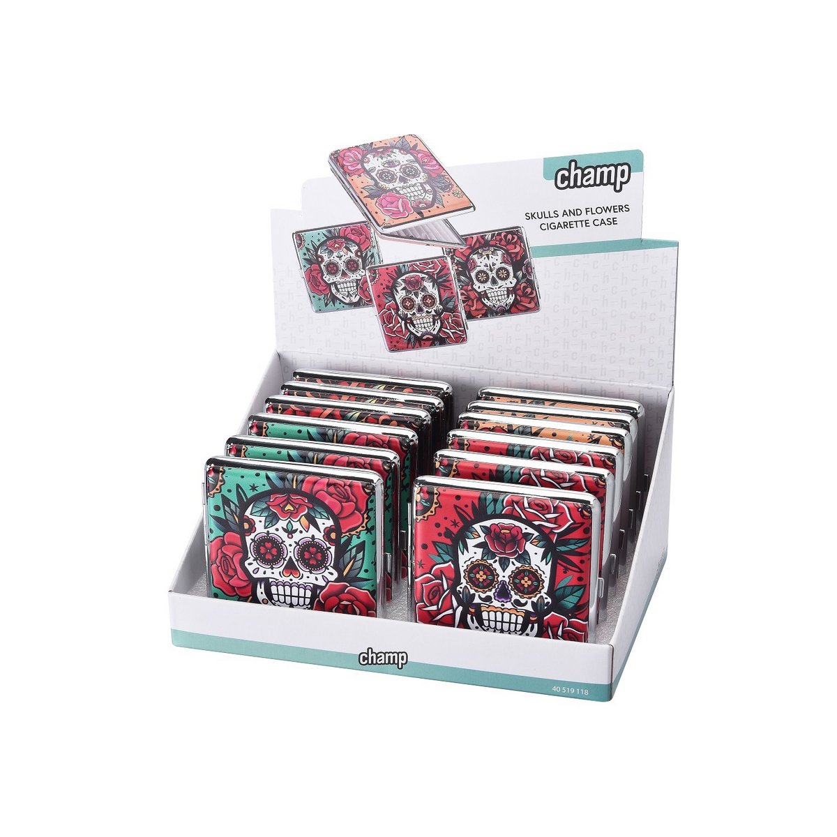 Etui à cigarettes Skulls &vFlowers