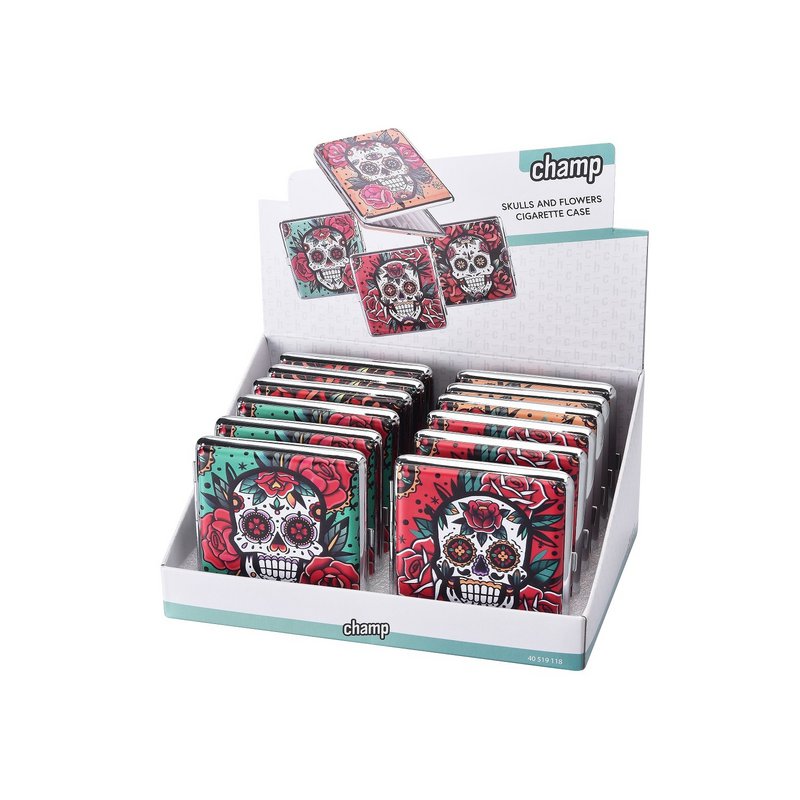 Etui à cigarettes Skulls &vFlowers