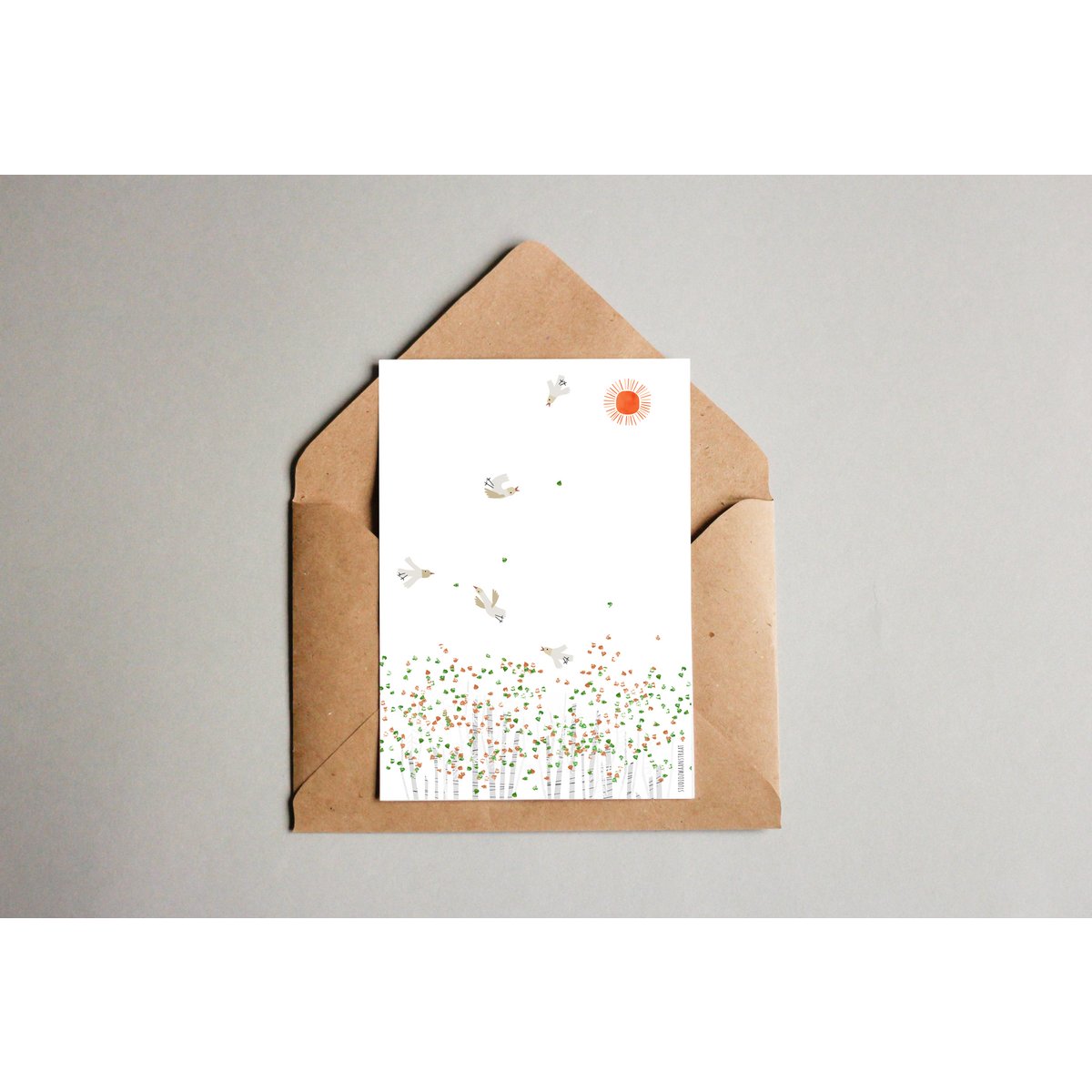 Postkarte 'Frühling liegt in der Luft'