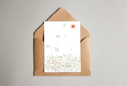 postcard 'spring is in the air'