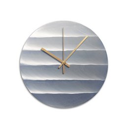 Orologio da parete in alluminio lucidato
