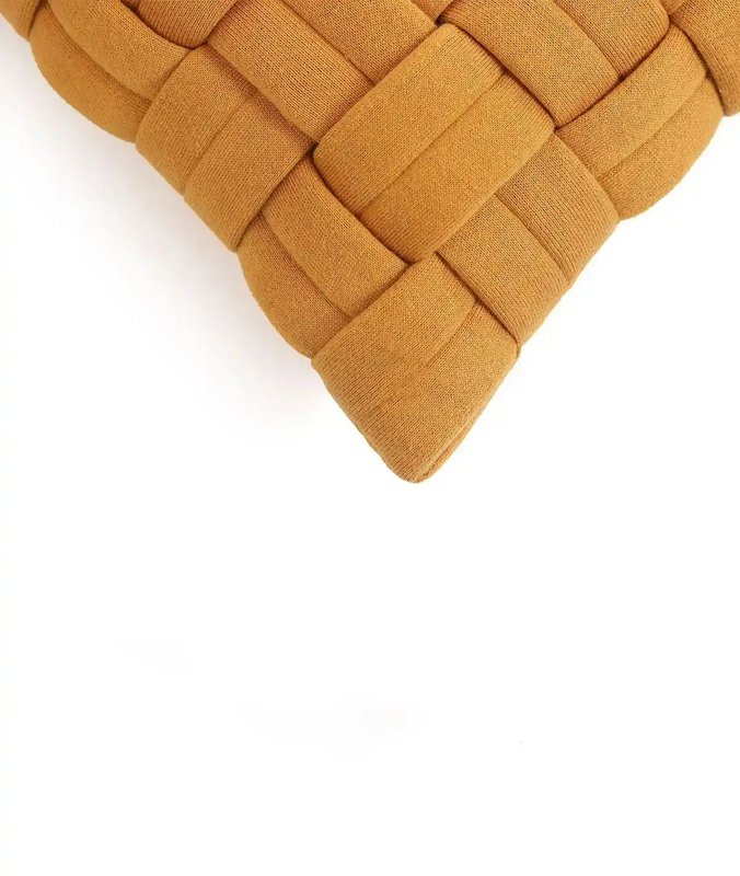 Kurvstrik premium – Pudebetræk / Kussenhoes – Flettet stof – 45×45 cm – Urbane Hide