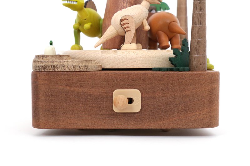 Caja de música volcán y dinosaurios n°48