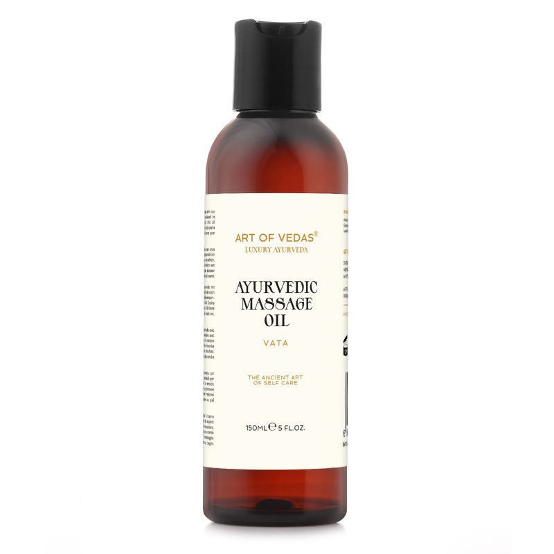Massaggio ayurvedico olio di massaggio 150ml | Nutriente olio a base di erbe per bilanciamento e rilassamento vata
